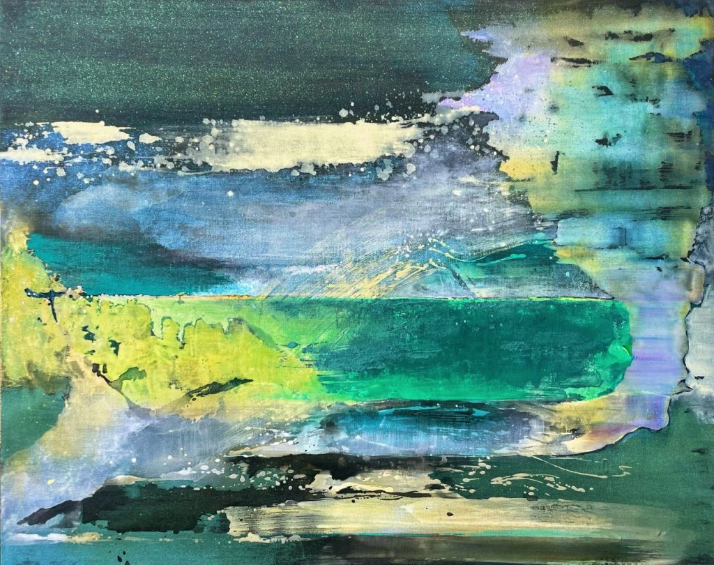 水墨と油彩を融合する：在日女性画家李焱 水墨と油彩を融合する：在日